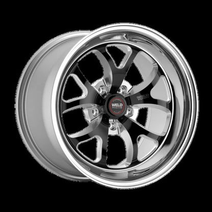 Weld S76 18x8 / 5x115 BP / 5.1in. BS Black Wheel (3.18 ID High Pad)