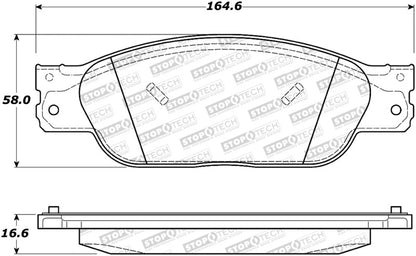 StopTech Premium Ceramic Brake Pads - 308.09330 Stoptech