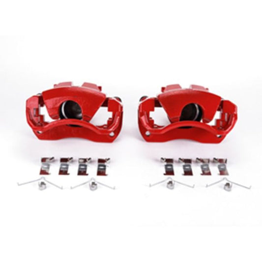 Power Stop 13-17 Lexus ES300h Front Red Calipers w/Brackets - Pair PowerStop