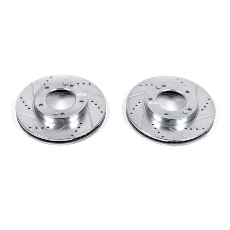 Power Stop 03-06 Kia Sorento Front Evolution Drilled & Slotted Rotors - Pair PowerStop
