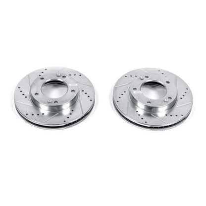 Power Stop 03-06 Kia Sorento Front Evolution Drilled & Slotted Rotors - Pair PowerStop