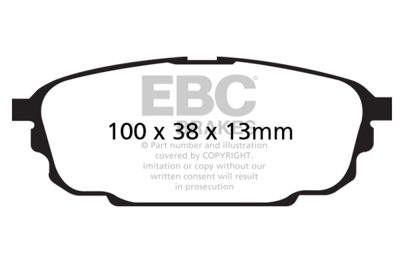 EBC YellowStuff Rear Brake Pads - DP41700R