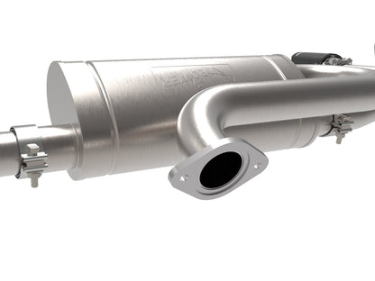 aFe Takeda 2-1/2 IN 304 Stainless Steel Axle-Back Exhaust System w/ Carbon Fiber Tip - 49-37036-C