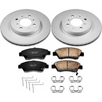 Power Stop 03-05 Honda Civic Front Z17 Evolution Geomet Coated Brake Kit PowerStop