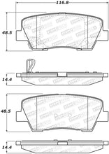 Load image into Gallery viewer, StopTech Premium Ceramic Brake Pads - 308.12842