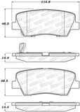 StopTech Premium Ceramic Brake Pads - 308.12842