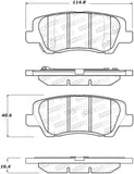 StopTech Premium Ceramic Front Brake Pads - 308.16590