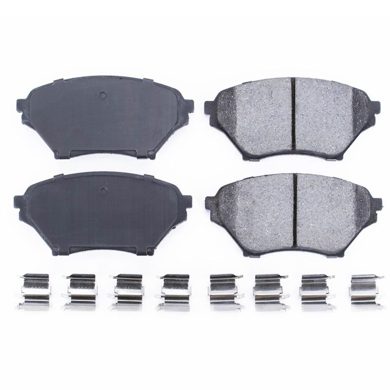 Power Stop 01-05 Mazda Miata Front Z17 Evolution Ceramic Brake Pads w/Hardware PowerStop