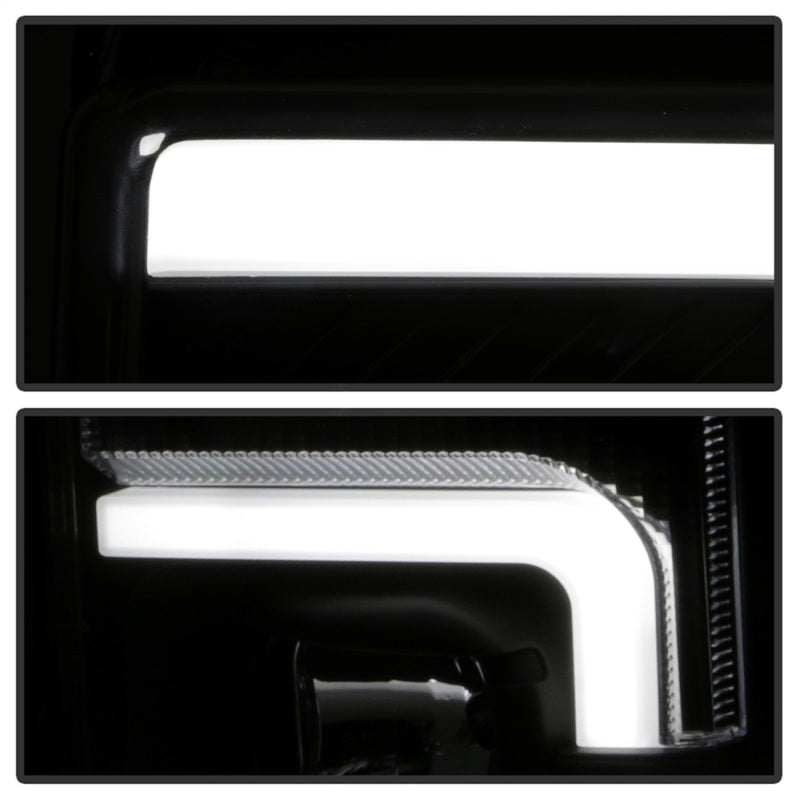 Spyder 17-18 Ford F250/F350/F450 Halogen Model Only -White Light Bar- Black- PRO-YD-FS17HALSI-BK SPYDER