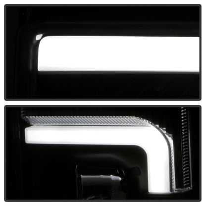 Spyder 17-18 Ford F250/F350/F450 Halogen Model Only -White Light Bar- Black- PRO-YD-FS17HALSI-BK SPYDER