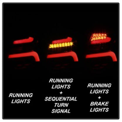 Spyder 12-14 Ford Focus 5DR LED Tail Lights - Black Smoke (ALT-YD-FF12-LED-BSM) SPYDER