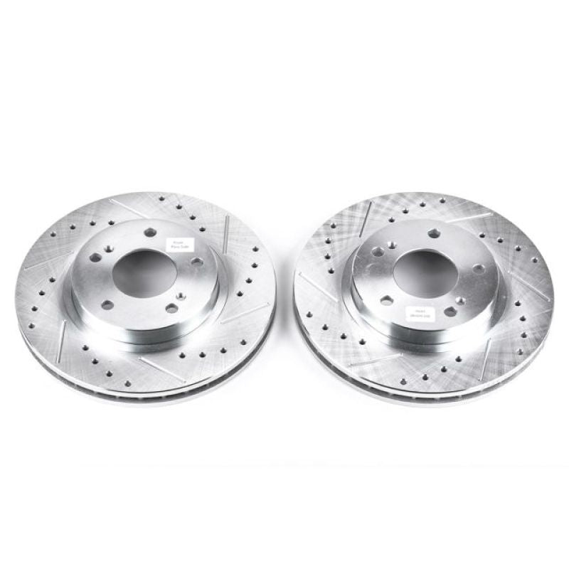 Power Stop 00-01 Infiniti I30 Front Evolution Drilled & Slotted Rotors - Pair