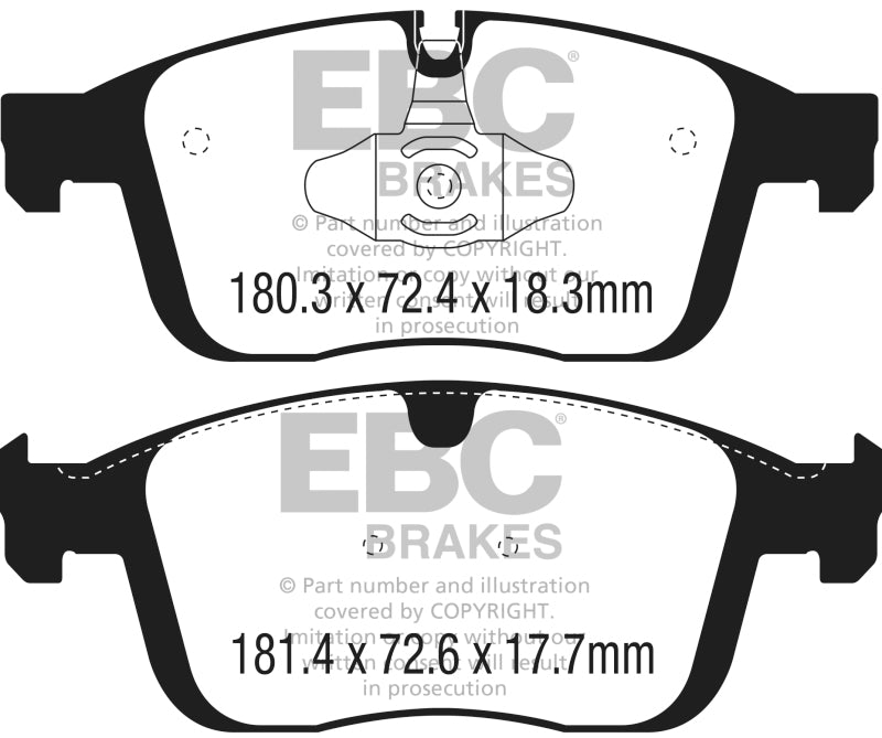 EBC YellowStuff Front Brake Pads - DP42296R EBC