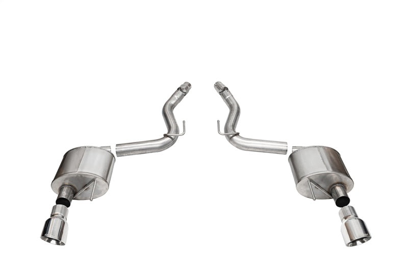Corsa 2024 Ford Mustang Sport Axle-Back Dual Rear Exit with 4.5in Polished Pro-Series Tips CORSA Performance