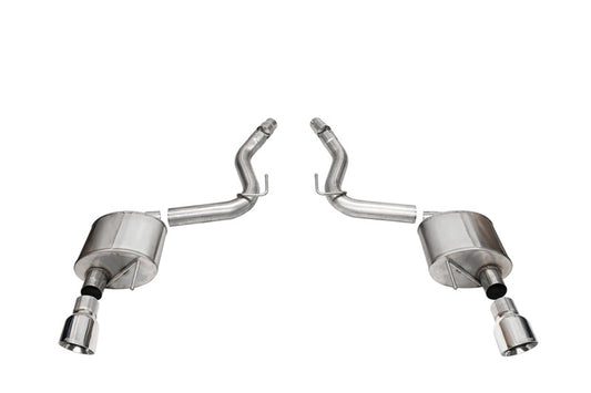 Corsa 2024 Ford Mustang Sport Axle-Back Dual Rear Exit with 4.5in Polished Pro-Series Tips CORSA Performance