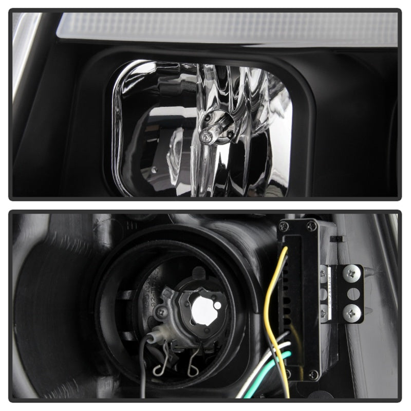 Spyder 11-13 Jeep Grand Cherokee - Light Bar Proj Headlights - Halo Model - Blk - PRO-YD-JGC11-LB-BK SPYDER