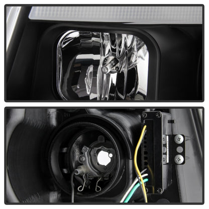 Spyder 11-13 Jeep Grand Cherokee - Light Bar Proj Headlights - Halo Model - Blk - PRO-YD-JGC11-LB-BK SPYDER