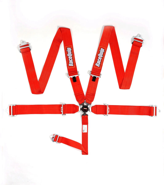 RaceQuip Red SFI CAMLOCK 5pt PD Lap Seat Belt Racequip