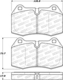 StopTech Premium Ceramic Brake Pads - 308.06390