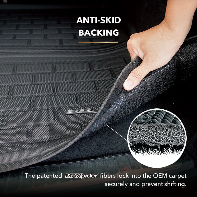 3D Maxpider M1CH0581309 15-20 Chevrolet Suburban / GMC Yukon Xl Kagu Black Behind 2Nd Row Stowable Cargo Liner