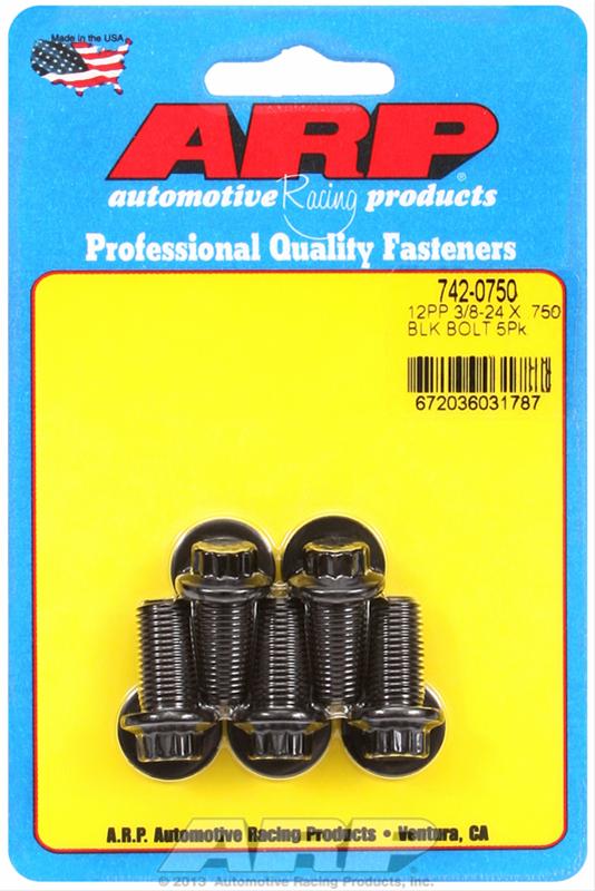 ARP 3/8-24 x .750 12pt Black Oxide Bolts (5/pkg)