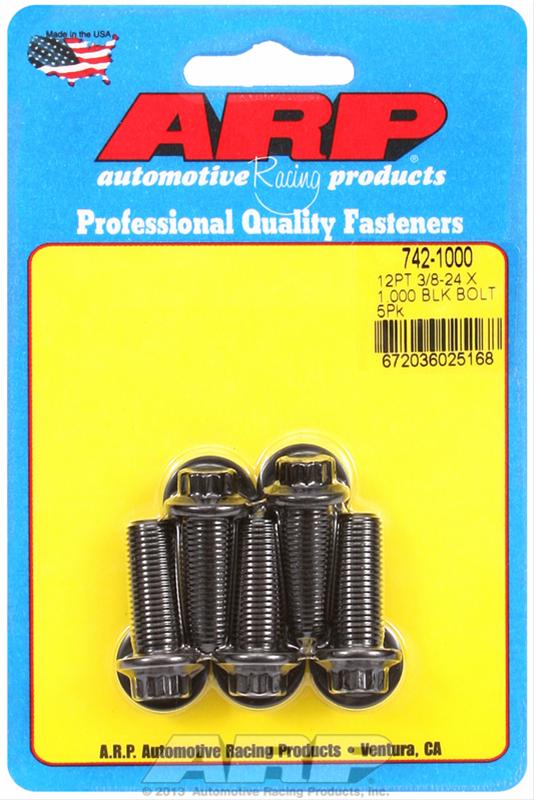 ARP 3/8-24 x 1.000 12pt Black Oxide Bolts