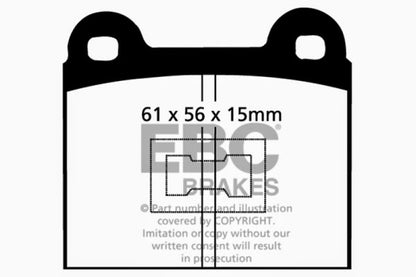 EBC Ultimax2 Front Brake Pads - UD096 EBC