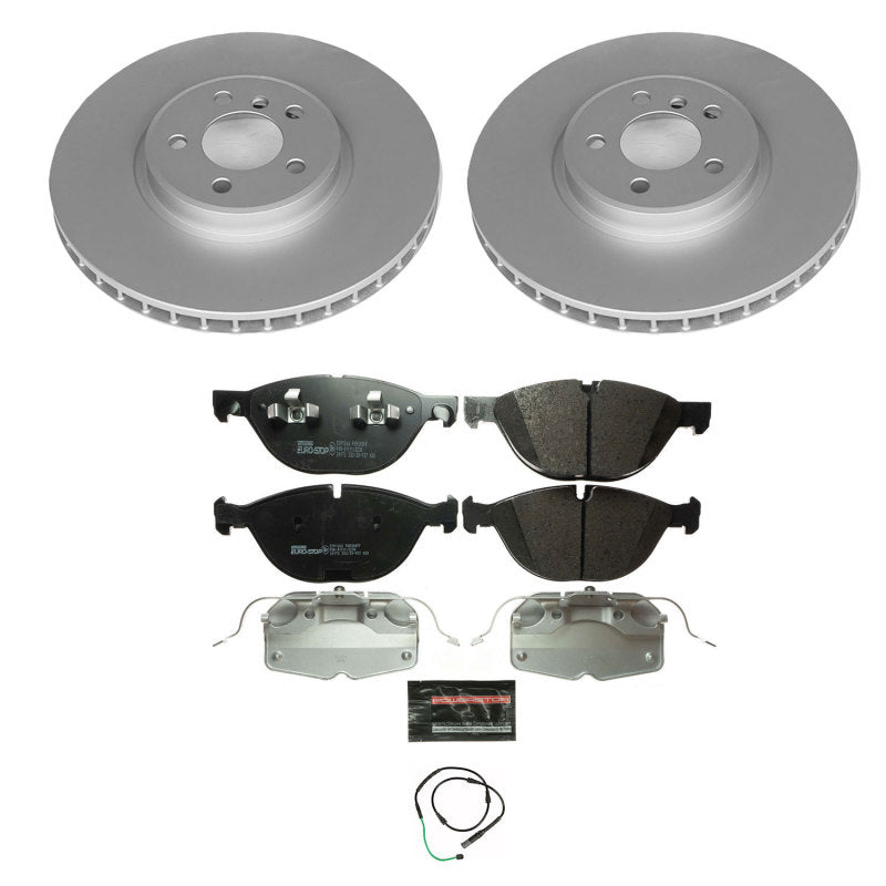 Power Stop 11-18 BMW X5 Front Euro-Stop Brake Kit PowerStop