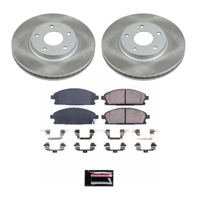 Power Stop 04-09 Nissan Quest Front Semi-Coated Rotor Kit PowerStop