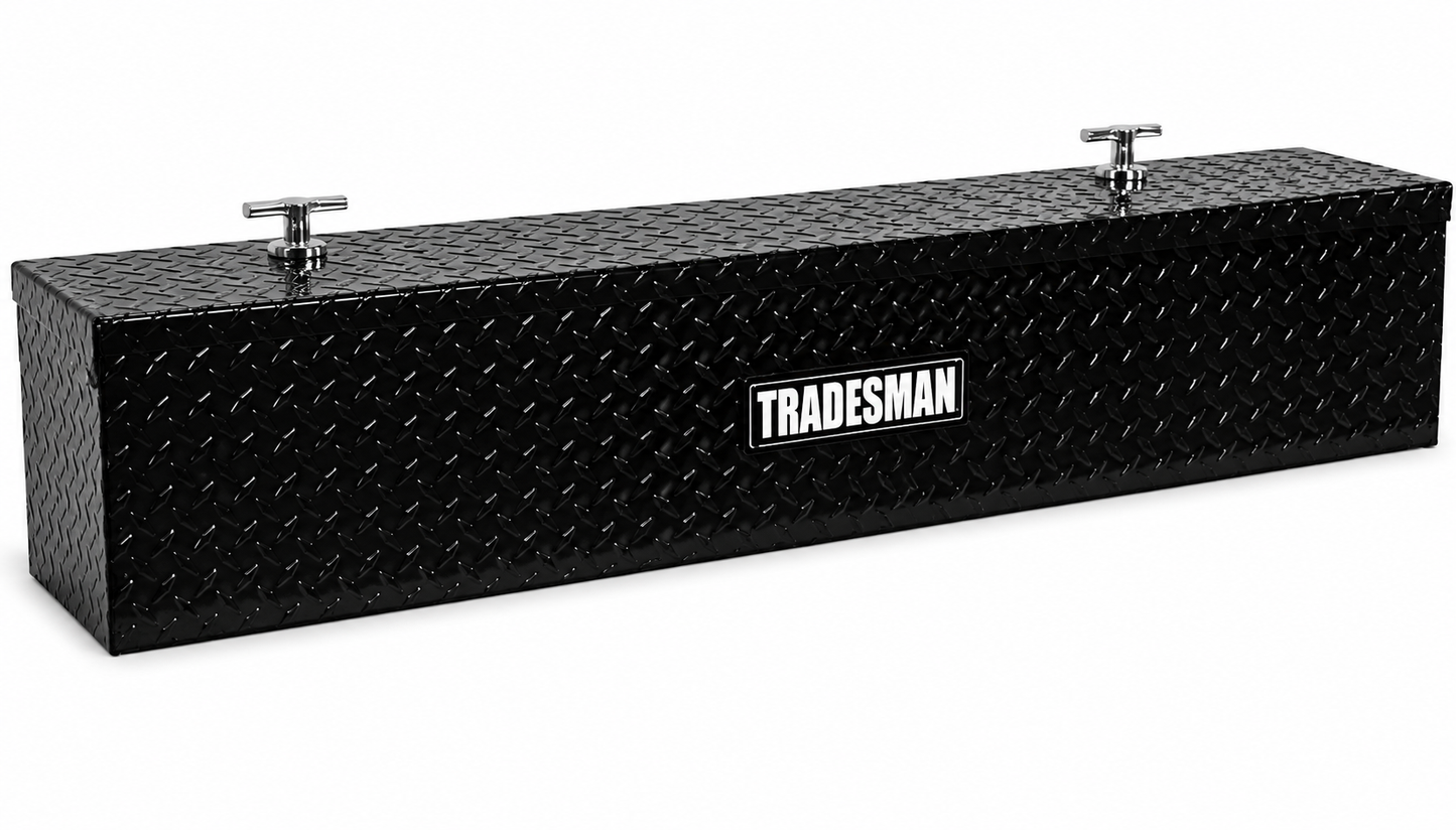 Tradesman Aluminum Flush Mount Truck Tool Box (60in.) - Black