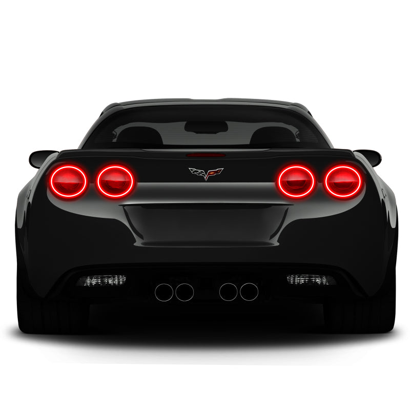 Oracle Chevy Corvette C6 05-13 LED Waterproof Afterburner Kit - Red