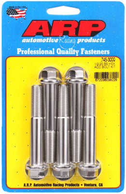 ARP 1/2-20 x 3.0 SS Hex Bolts (5/pkg) ARP