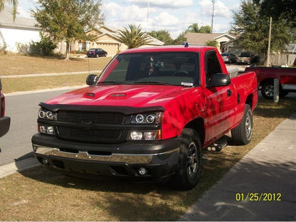 Spyder Chevy Silverado 1500 03-06 Projector LED Halo LED Amber Reflctr Blk PRO-YD-CS03-AM-BK SPYDER