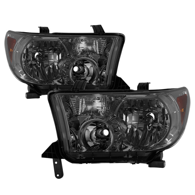 Xtune Toyota Tundra 07-13 / Toyota Sequoia 08-13 OEM Style Headlights Smoked HD-JH-TTU07-AM-SM SPYDER