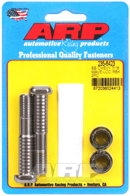ARP BB Chevy 7/16in pro wave-loc 2pk rod bolt kit