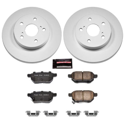 Power Stop 09-10 Pontiac Vibe Rear Z17 Evolution Geomet Coated Brake Kit PowerStop