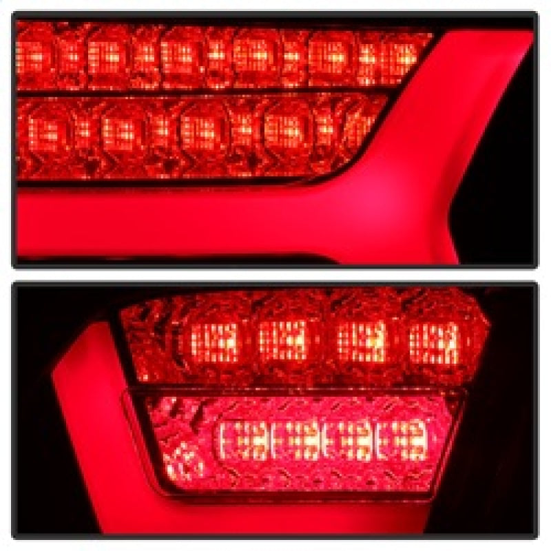 Spyder 09-11 Audi A6 LED Tail Lights - Red Clear (ALT-YD-AA609-LED-RC) SPYDER