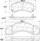 StopTech Premium Ceramic Brake Pads - 308.07170