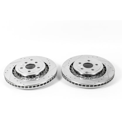Power Stop 15-17 Chevrolet SS Rear Evolution Drilled & Slotted Rotors - Pair PowerStop