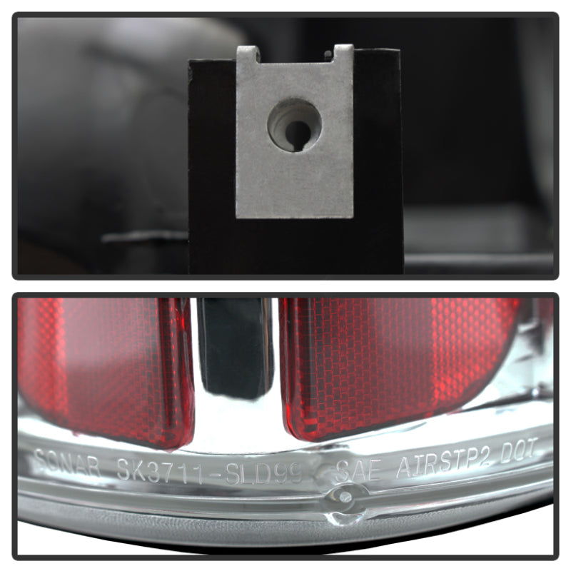 Spyder Chevy Silverado 1500/2500 99-02 (Not Stepside) Euro Style Tail Lights Chrm ALT-YD-CS99-C SPYDER