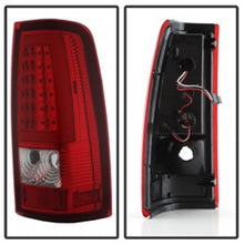 Load image into Gallery viewer, xTune Chevy Silverado 1500/2500/3500 99-02 / Version 3 Tail Lights Red Clear ALT-ON-CS99V3-LBLED-RC SPYDER