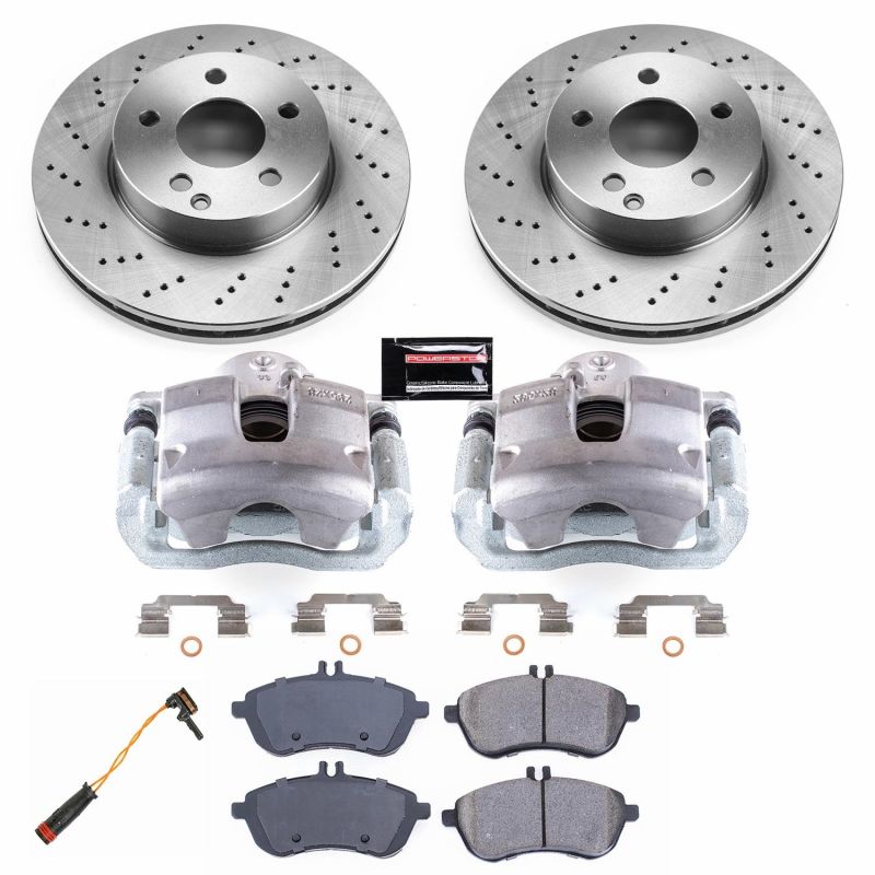 Power Stop 12-16 Mercedes-Benz C250 Front Autospecialty Brake Kit w/Calipers PowerStop