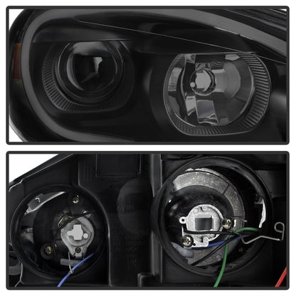 xTune 06-13 Chevrolet Impala LED Light Bar Headlights - Black Smoke (PRO-JH-CIM06-LB-BSM) SPYDER