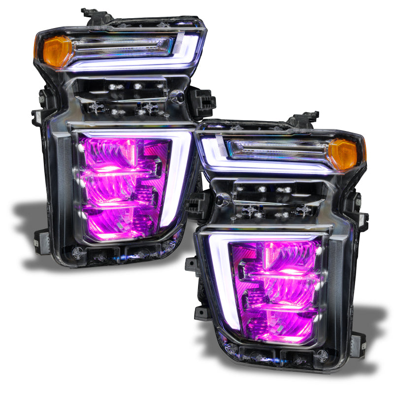 Oracle 20-21 Chevy Silverado HD 2500/3500 RGB Headlight Demon Eye Kit - ColorSHIFT w/o Controller ORACLE Lighting