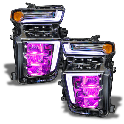 Oracle 20-21 Chevy Silverado HD 2500/3500 RGB Headlight Demon Eye Kit - ColorSHIFT w/o Controller ORACLE Lighting