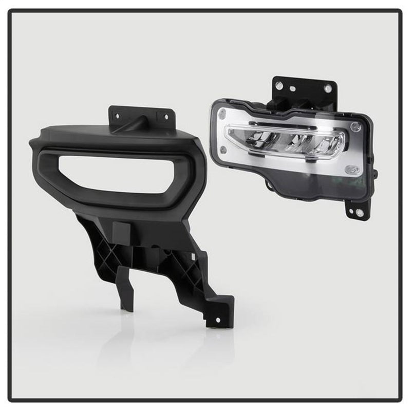 Spyder 16-18 GMC Sierra 1500 OEM Style Full LED Fog Light w/Switch - Clear (FL-GS2016-LED-C) SPYDER