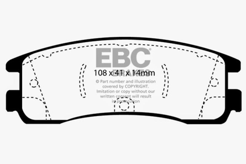 EBC YellowStuff Rear Brake Pads - DP41122R