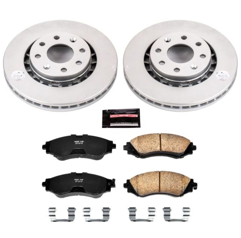 Power Stop 04-11 Chevrolet Aveo Front Z17 Evolution Geomet Coated Brake Kit PowerStop