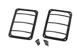 Kentrol 07-18 Jeep Wrangler JK Taillight Guard Pair - Powdercoat Black