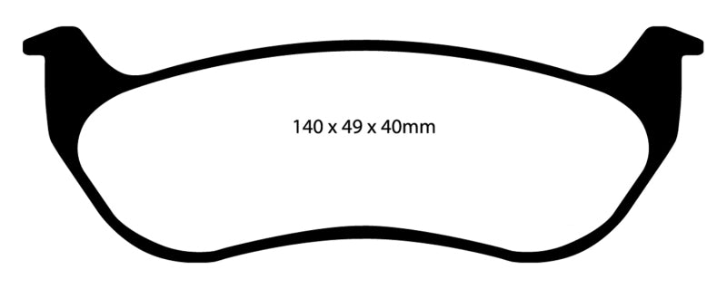EBC YellowStuff Rear Brake Pads - DP41673R EBC